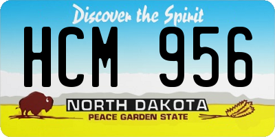 ND license plate HCM956