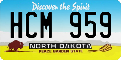 ND license plate HCM959