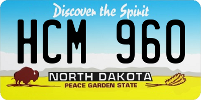 ND license plate HCM960