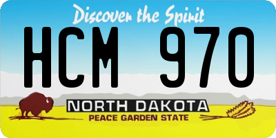 ND license plate HCM970