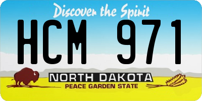 ND license plate HCM971