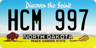 ND license plate HCM997