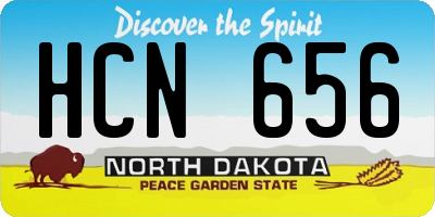 ND license plate HCN656