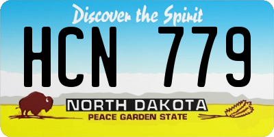 ND license plate HCN779