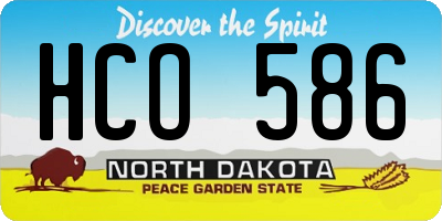 ND license plate HCO586