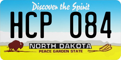 ND license plate HCP084