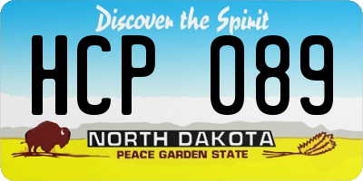 ND license plate HCP089