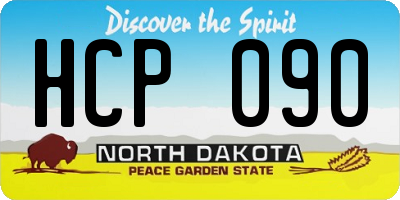 ND license plate HCP090