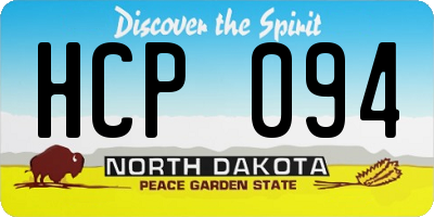 ND license plate HCP094