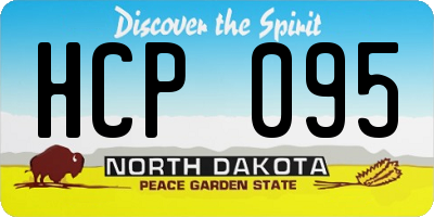 ND license plate HCP095