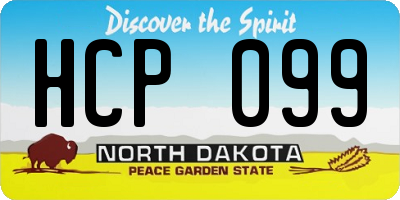 ND license plate HCP099