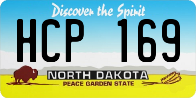 ND license plate HCP169