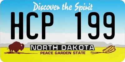 ND license plate HCP199