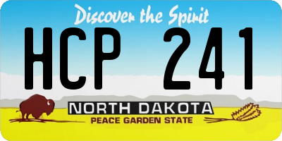 ND license plate HCP241