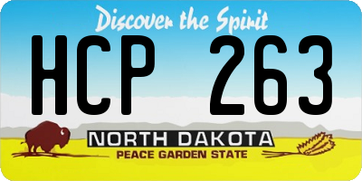 ND license plate HCP263