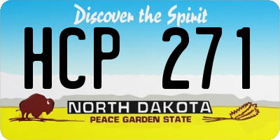 ND license plate HCP271