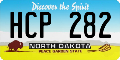 ND license plate HCP282