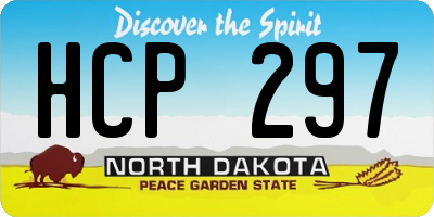 ND license plate HCP297