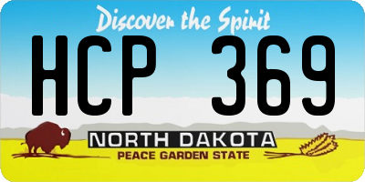 ND license plate HCP369