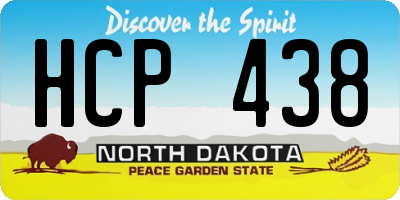 ND license plate HCP438