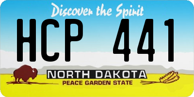 ND license plate HCP441