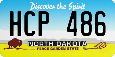 ND license plate HCP486