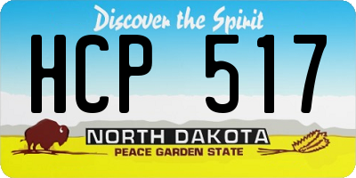 ND license plate HCP517