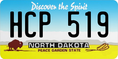 ND license plate HCP519