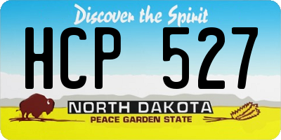 ND license plate HCP527