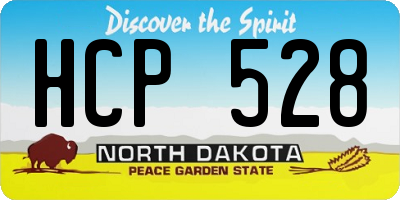 ND license plate HCP528