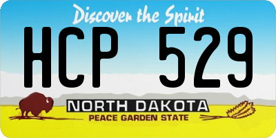 ND license plate HCP529