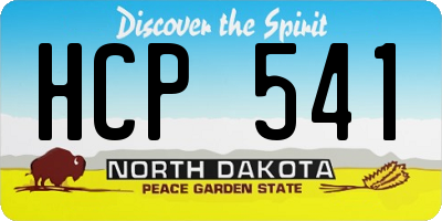 ND license plate HCP541