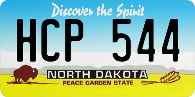 ND license plate HCP544