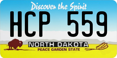 ND license plate HCP559