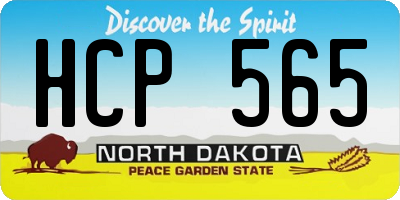 ND license plate HCP565