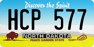 ND license plate HCP577