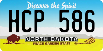 ND license plate HCP586