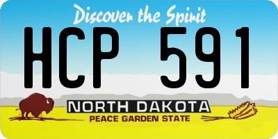 ND license plate HCP591