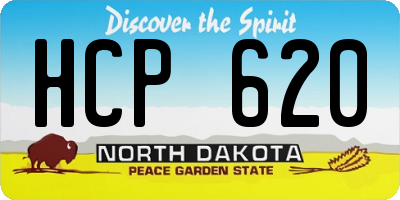 ND license plate HCP620