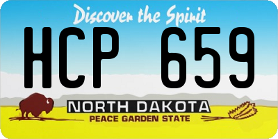 ND license plate HCP659