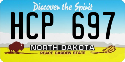 ND license plate HCP697