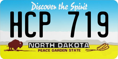 ND license plate HCP719