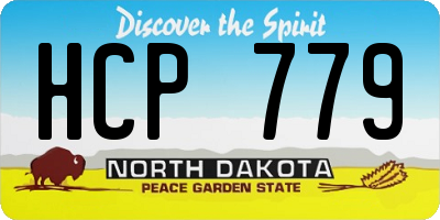 ND license plate HCP779