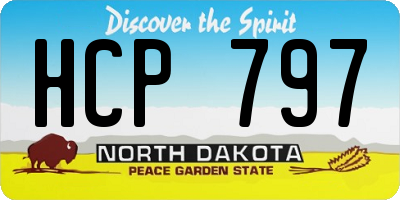 ND license plate HCP797