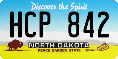 ND license plate HCP842
