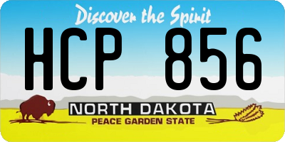 ND license plate HCP856