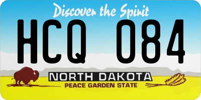 ND license plate HCQ084
