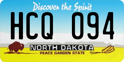ND license plate HCQ094