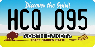 ND license plate HCQ095