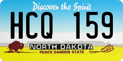 ND license plate HCQ159